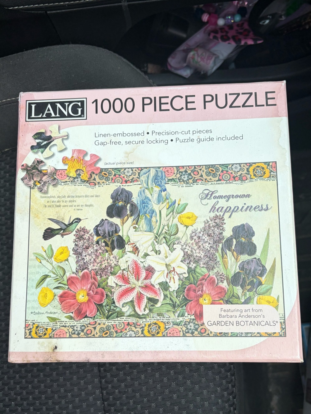 LANG 1000-Piece Garden Botanicals Jigsaw Puzzle - Pink Accents